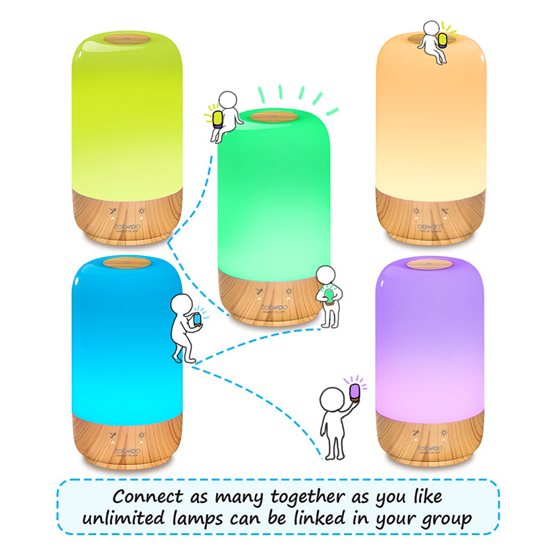 totwoo long distance touch lamps