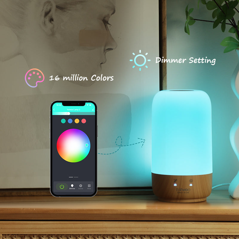 totwoo long distance touch lamps